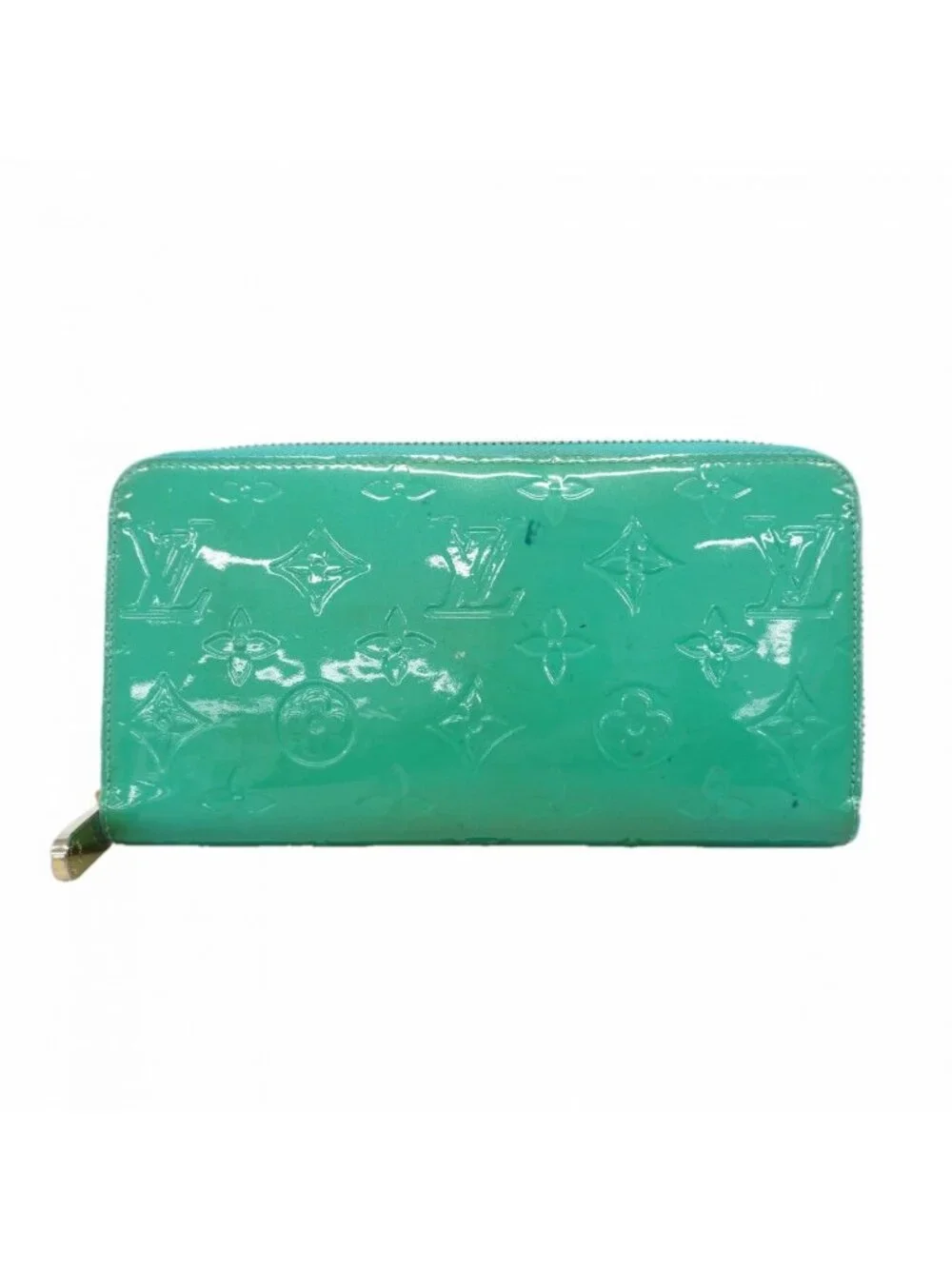 Louis Vuitton Wallet Vernis Zippy Blue Ragon